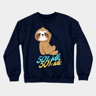 Funny sloth bear Crewneck Sweatshirt